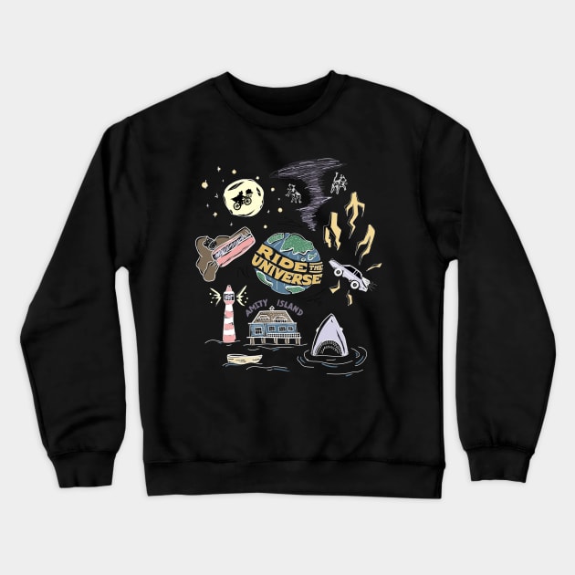 Vintage Theme Park Tee Crewneck Sweatshirt by Britt